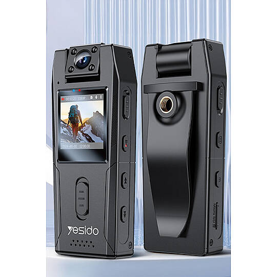 1.3inch Ekranlı 180 Derece Dönebilen 1080P Vücut Kamerası - Siyah