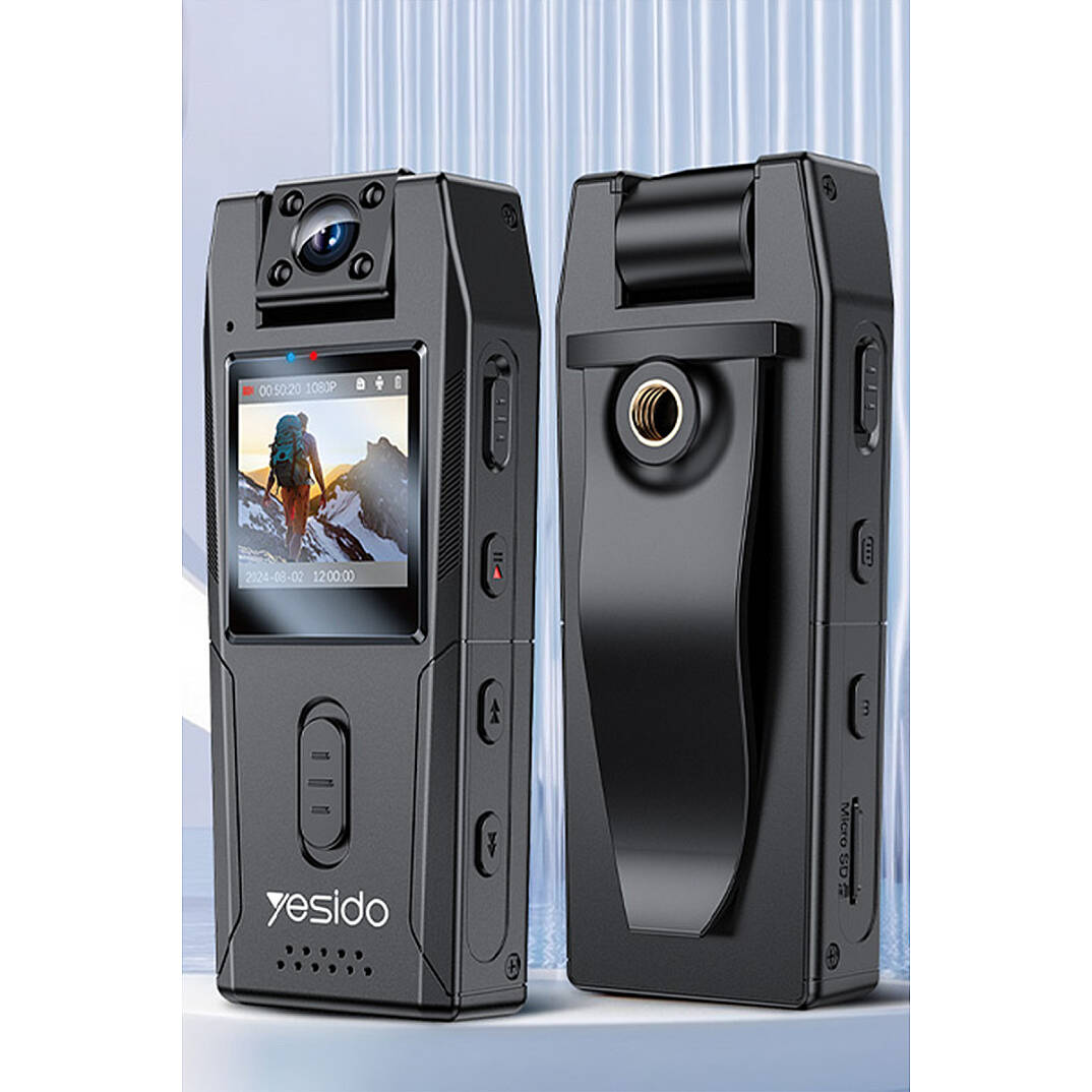 1.3inch Ekranlı 180 Derece Dönebilen 1080P Vücut Kamerası - Siyah - 1