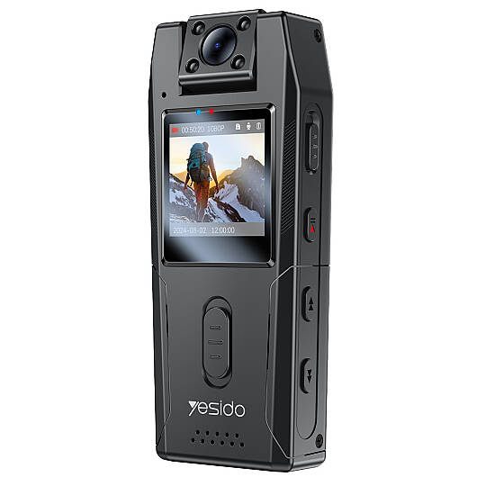 1.3inch Ekranlı 180 Derece Dönebilen 1080P Vücut Kamerası - Siyah - 5
