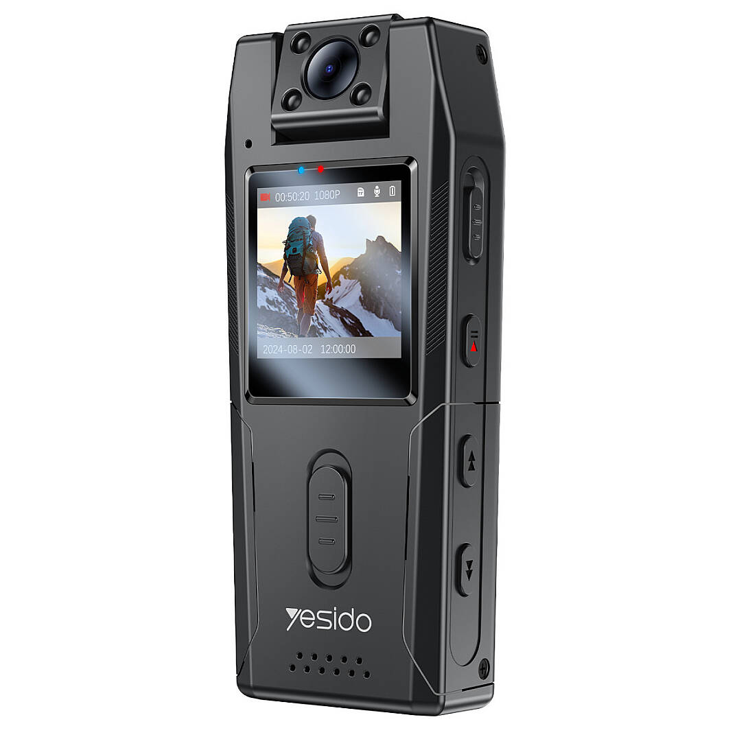 1.3inch Ekranlı 180 Derece Dönebilen 1080P Vücut Kamerası - Siyah - 5