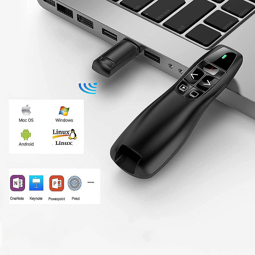 K400 Wireless Presenter Kablosuz Uzaktan Kumandalı Lazer Sunum Kalemi - 3