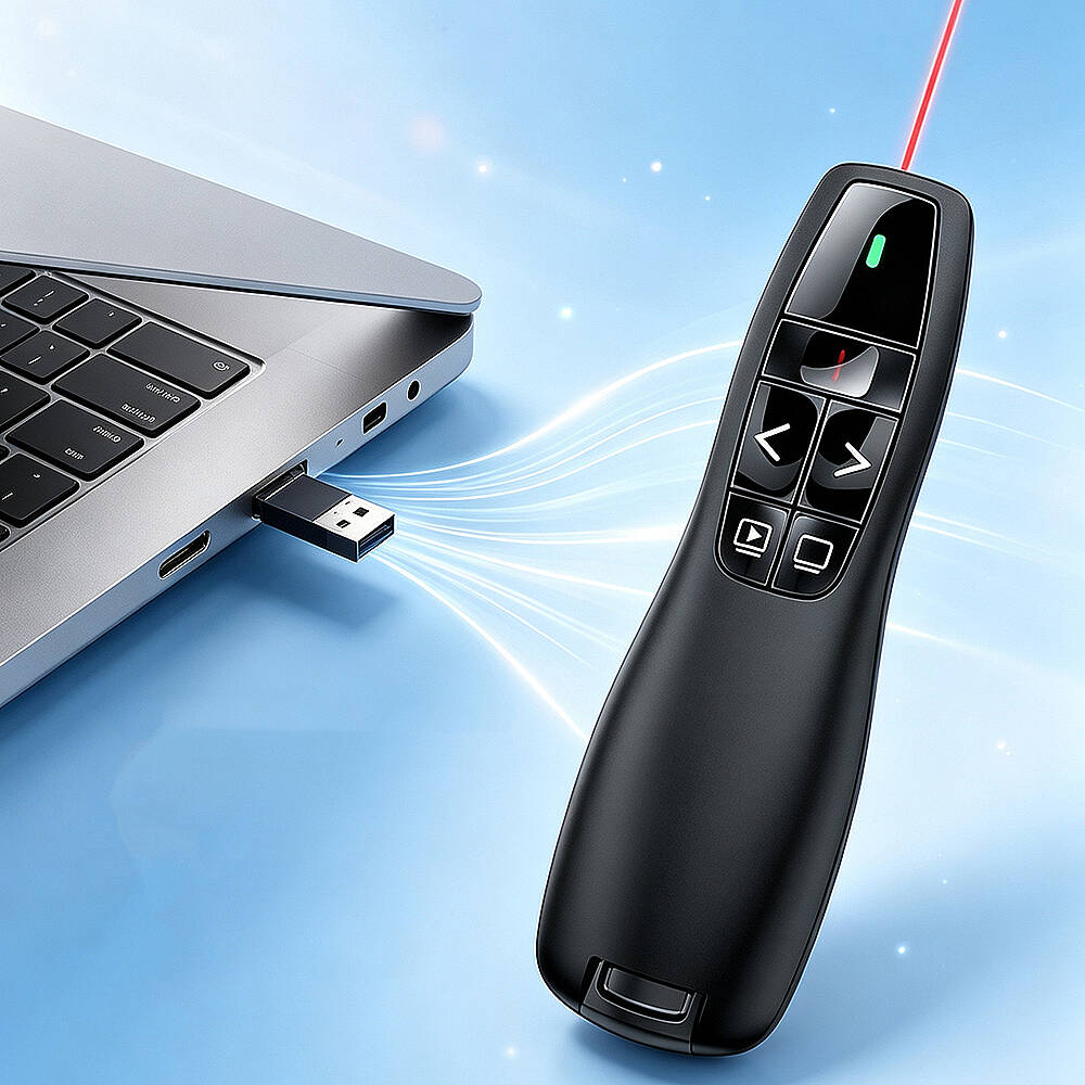 K400 Wireless Presenter Kablosuz Uzaktan Kumandalı Lazer Sunum Kalemi - 7