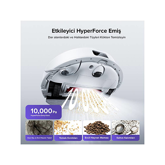 Roborock S8 Pro Akıllı Robot Süpürge - Beyaz - 3