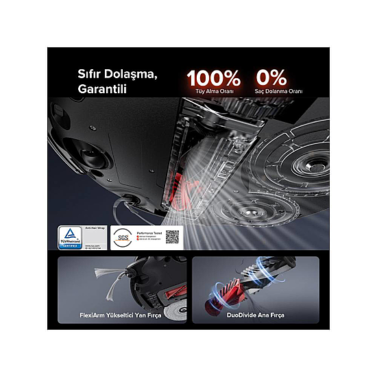 Roborock Saros 10R Akıllı Robot Süpürge Siyah - 3