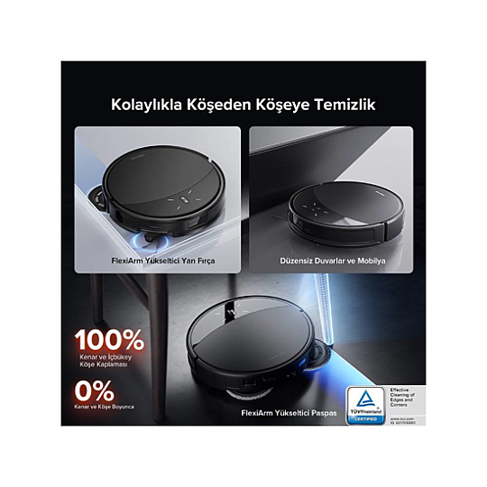 Roborock Saros 10R Akıllı Robot Süpürge Siyah - 5